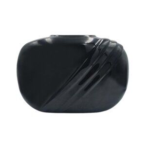 1980s Gorgeous Black Vase by Haeger in Ceramic. Made in Usa